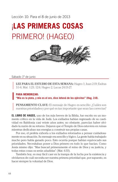 Las Primeras Cosas Primero Hageo