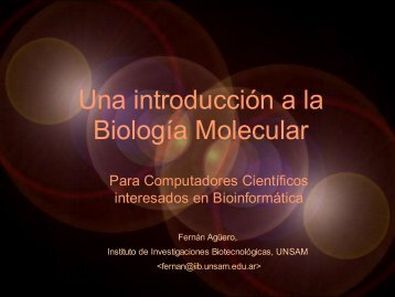 Una introducción a la Biología Molecular