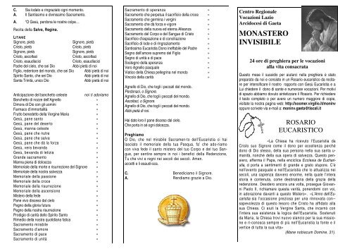 Rosario eucaristico - Virgilio