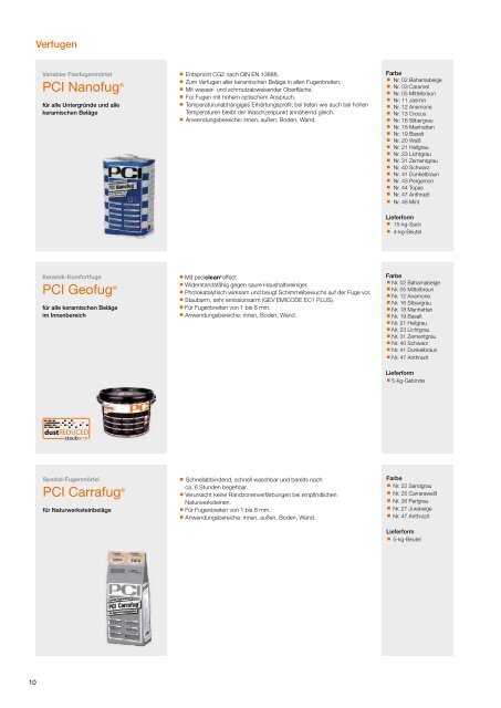 PCI Lastogum® - PCI-Augsburg GmbH