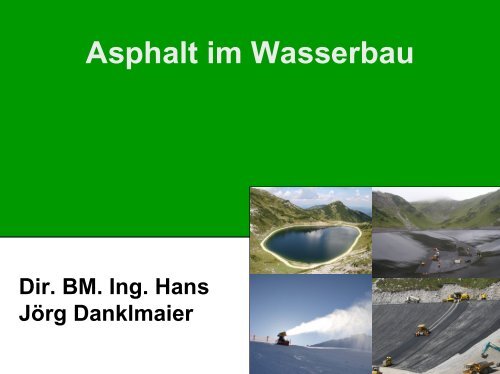 Asphalt im Wasserbau - Gestrata