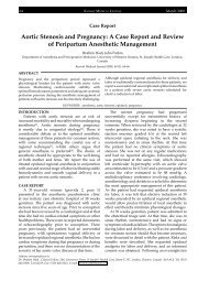 Aortic Stenosis and Pregnancy