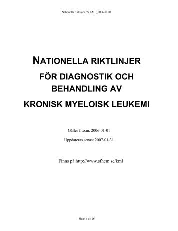 nationella riktlinjer för diagnostik och behandling av kronisk ...