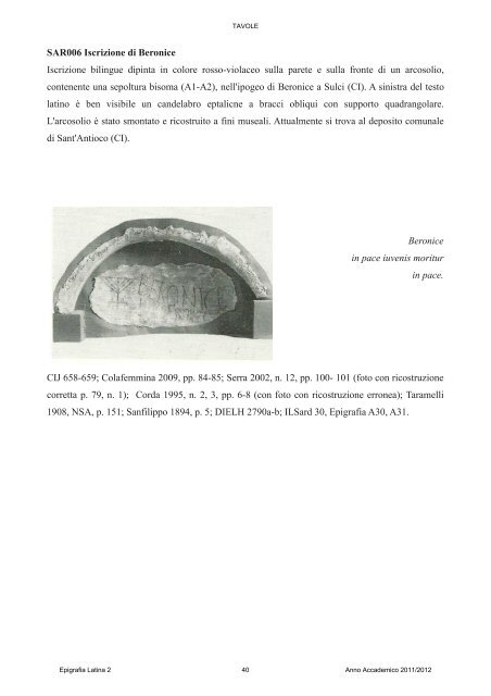 CAR004. Iscrizione di Amabilis, dei serbus. Lastra marmorea ...