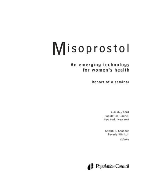 Misoprostol: An emerging technology for women's health