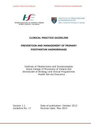 Clinical practice guidelines for prevention and management ... - RCPI