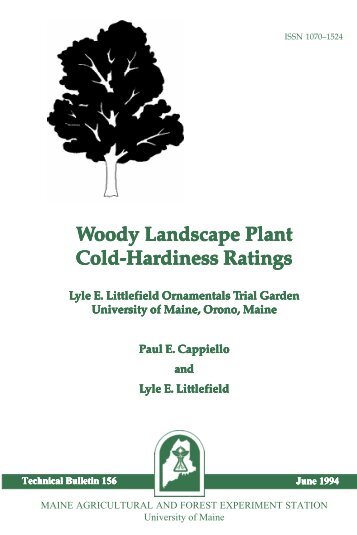 Woody Landscape Plant Cold-Hardiness Ratings - University of Maine