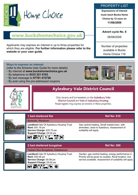 PROPERTY LIST - Bucks Home Choice