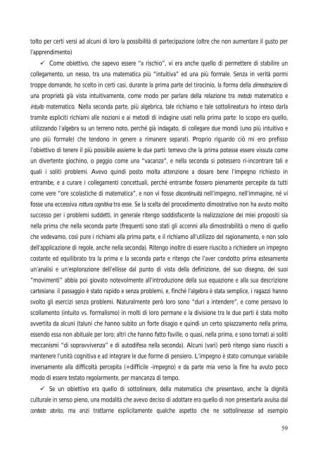Insegnamento e Apprendimento delle Coniche A049.pdf - Didattica.it