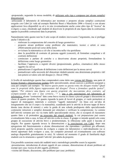 Insegnamento e Apprendimento delle Coniche A049.pdf - Didattica.it