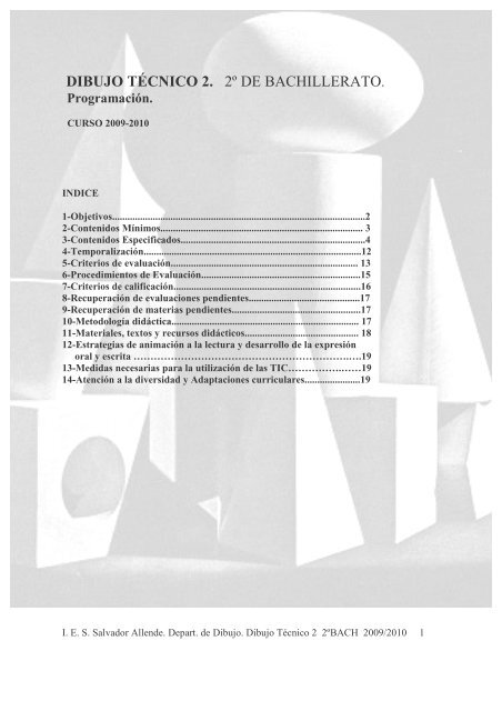 Dibujo Técnico II - IES Salvador Allende