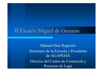 II Escuela Miguel de Guzmán - Arte Galega