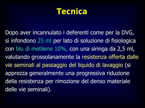 Inquadramento nosografico e indagini dell'azoospermia