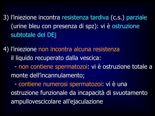 Inquadramento nosografico e indagini dell'azoospermia