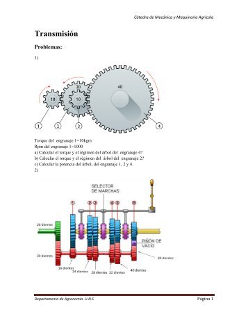 Caja de transmisión practico.pdf - Mecánica y Maquinarias Agrícolas