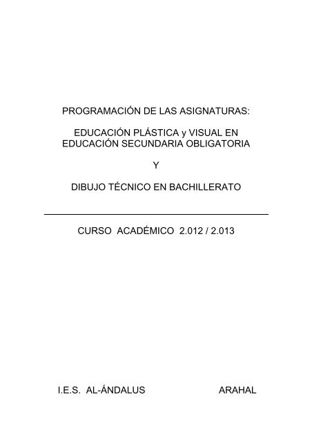 Departamento de Educación Plástica y Visual - IES Al-Ándalus