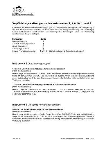 Verpflichtungserklärungen 08-05-2012 - Universität Bonn