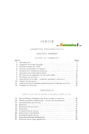 geometria analitica de lehmann - MATEMATICAS EJERCICIOS ...