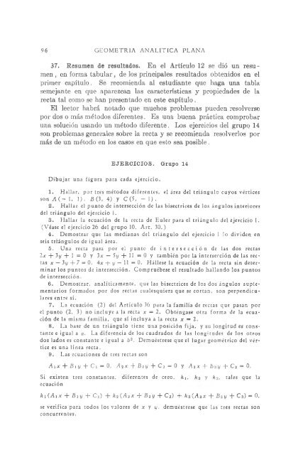 geometria analitica de lehmann - MATEMATICAS EJERCICIOS ...