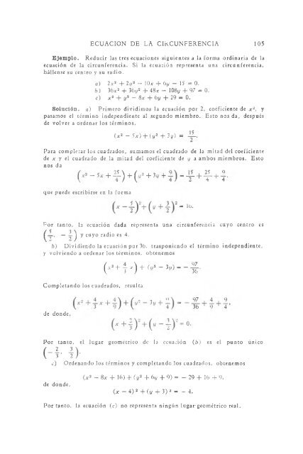 geometria analitica de lehmann - MATEMATICAS EJERCICIOS ...