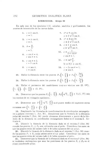 geometria analitica de lehmann - MATEMATICAS EJERCICIOS ...