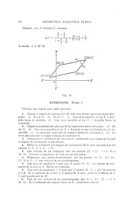 geometria analitica de lehmann - MATEMATICAS EJERCICIOS ...