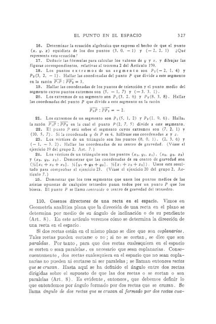 geometria analitica de lehmann - MATEMATICAS EJERCICIOS ...