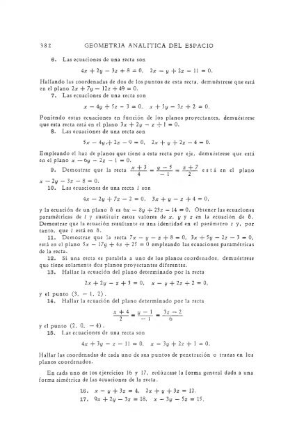 geometria analitica de lehmann - MATEMATICAS EJERCICIOS ...