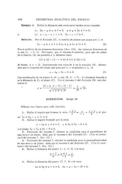 geometria analitica de lehmann - MATEMATICAS EJERCICIOS ...