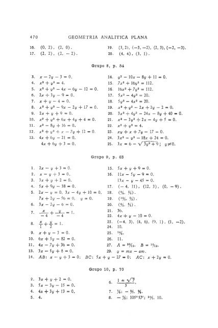 geometria analitica de lehmann - MATEMATICAS EJERCICIOS ...