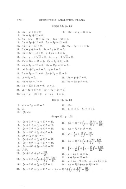 geometria analitica de lehmann - MATEMATICAS EJERCICIOS ...