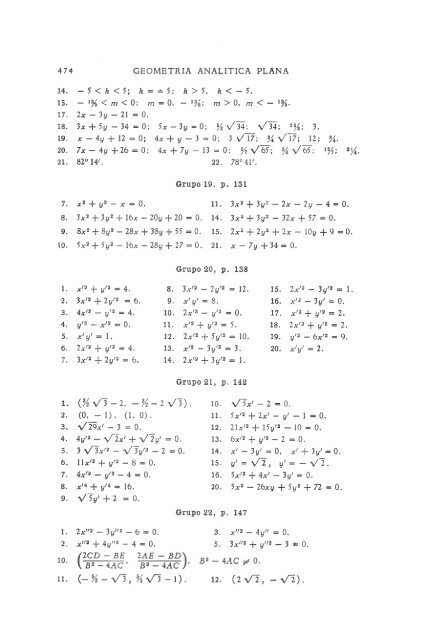 geometria analitica de lehmann - MATEMATICAS EJERCICIOS ...