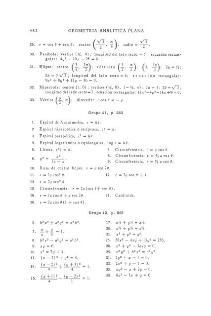 geometria analitica de lehmann - MATEMATICAS EJERCICIOS ...