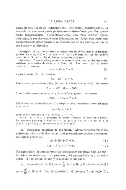 geometria analitica de lehmann - MATEMATICAS EJERCICIOS ...