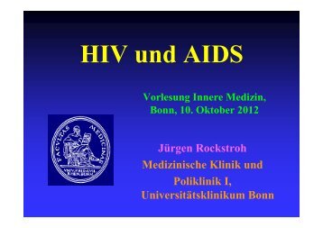 HIV und AIDS - Universitätsklinikum Bonn
