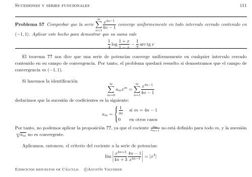 Ejercicios resueltos de Cálculo - Universidad de Málaga