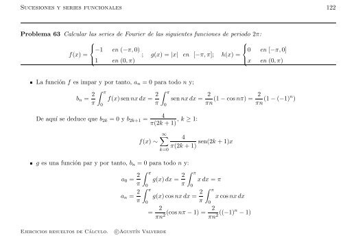 Ejercicios resueltos de Cálculo - Universidad de Málaga