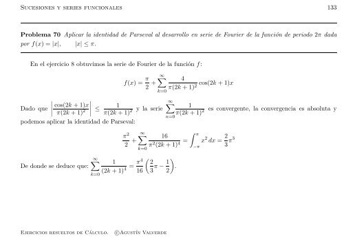 Ejercicios resueltos de Cálculo - Universidad de Málaga