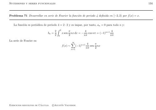 Ejercicios resueltos de Cálculo - Universidad de Málaga