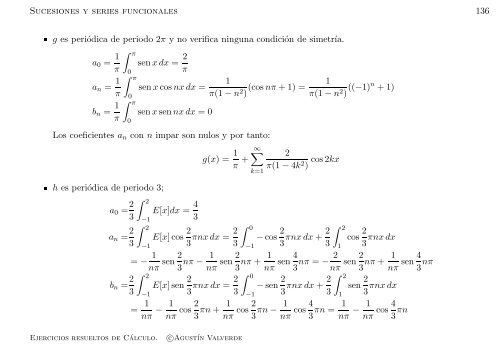 Ejercicios resueltos de Cálculo - Universidad de Málaga