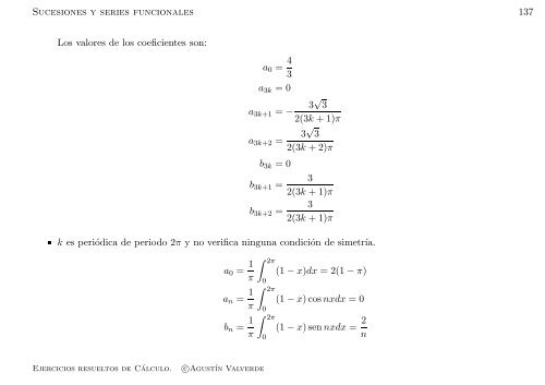 Ejercicios resueltos de Cálculo - Universidad de Málaga