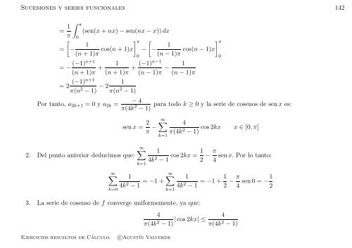 Ejercicios resueltos de Cálculo - Universidad de Málaga