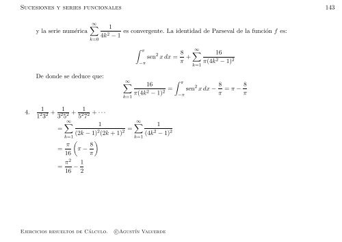 Ejercicios resueltos de Cálculo - Universidad de Málaga