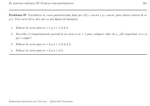 Ejercicios resueltos de Cálculo - Universidad de Málaga