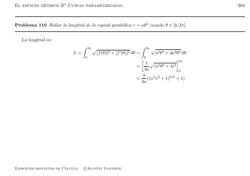 Ejercicios resueltos de Cálculo - Universidad de Málaga