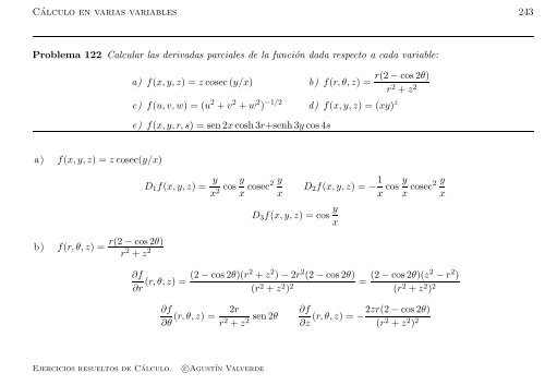 Ejercicios resueltos de Cálculo - Universidad de Málaga