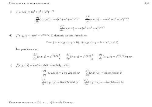 Ejercicios resueltos de Cálculo - Universidad de Málaga