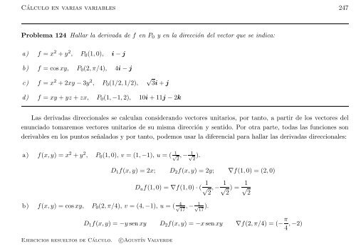 Ejercicios resueltos de Cálculo - Universidad de Málaga