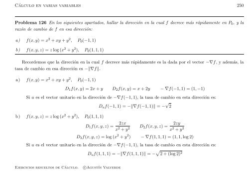 Ejercicios resueltos de Cálculo - Universidad de Málaga