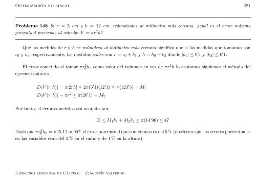 Ejercicios resueltos de Cálculo - Universidad de Málaga